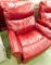 La-Z-Boy Red Leather Electric Reclining Chair