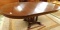 Round Mahogany Table with 2 Leaves