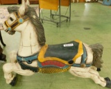 Painted Wood Merry Go Round Horse