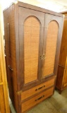 Rattan Armoire - 2 Drawers