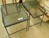 Pair of Metal Outdoor Tables - One Money