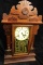 Vintage Gingerbread Kitchen Clock - 8 Day - with Key - 24