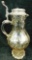 1894 Dated Glass Pitcher with Pewter Lid - 16