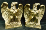 Pair of 1972 Colonial Virginia Brass Eagle Bookends - Each 6