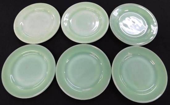Fire King Jadeite Restaurant Ware- 6-6.75" Bread and Butter Plates -#1