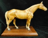 Vintage Hubley Cast Metal Painted Horse Figure - 5.75