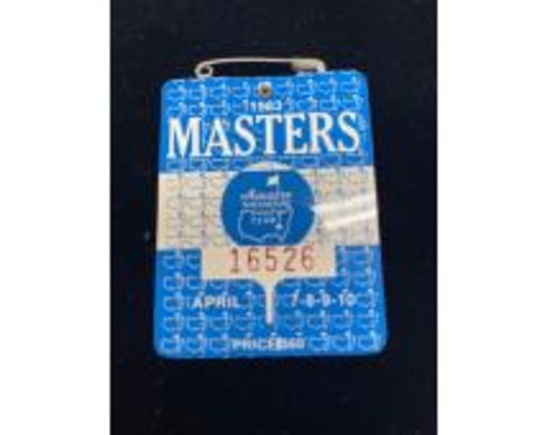 "Masters Golf" Collectibles - Badges and More