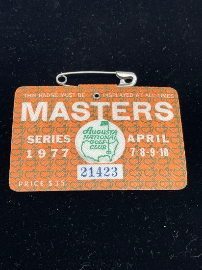 1977 Masters badge