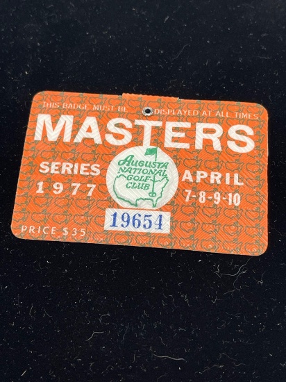 1977 Masters badge