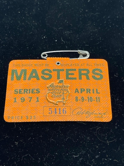 1971 Masters badge