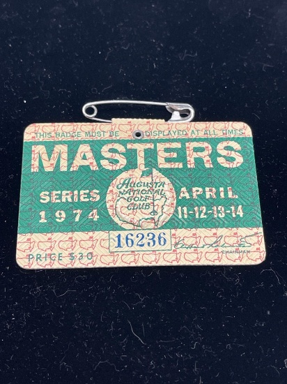 1974 Masters badge