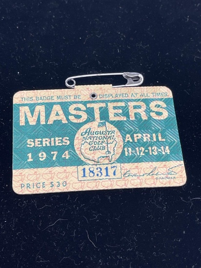 1974 Masters badge
