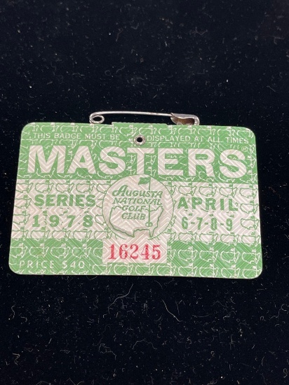 1978 Masters badge