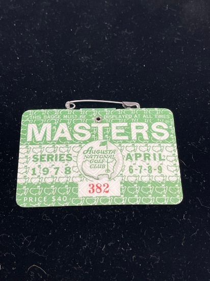1978 Masters badge