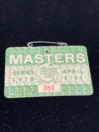 1978 Masters badge