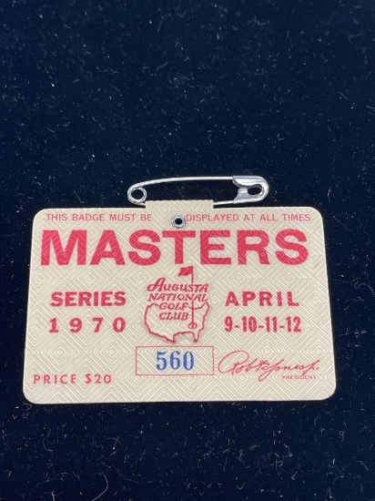 1970 masters badge