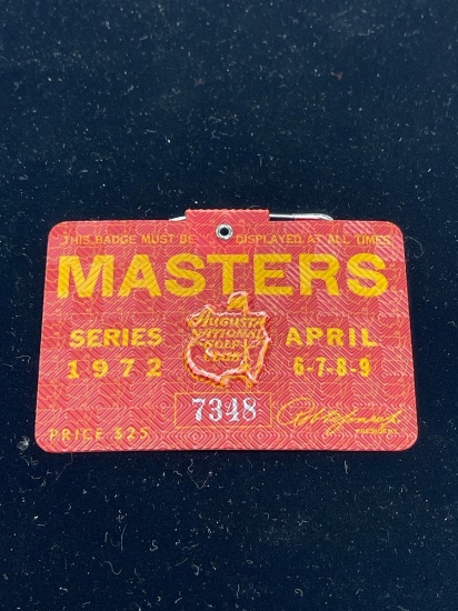 1972 masters badge