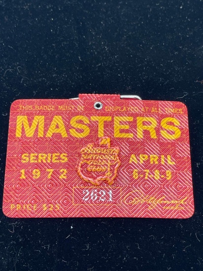 1972 Masters badge