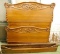 Oak Double Bed with Rails - 65