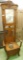Vintage Oak Hall Tree with Seat Storage - Umbrella Drip Tray Needs Reattached