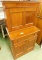 2 Piece Secretary - 1 Drawer 2 Door - Flip Up Top for Storage - 52