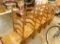 6 Ladder Back Chairs - Rush Seats - 2 Arm 4 Side - Each 45