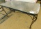Wrought Iron Patio Glass Top Side Table - 18