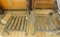 Pair of Wrought Iron Outdoor Arm Chairs with No Cushions - Each 27
