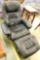 Leather Lane Leather Chair with Matching Ottoman - Chair 39