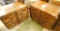 Pair of Lane MCM Mid Century Brutalist Nighstands - Each 22.5