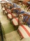5 Dining Arm Chairs - Upholstered Seats - 36