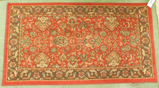 Small Entry Rug - Maroon-Brown-Beige-Blue - 45" x 24"