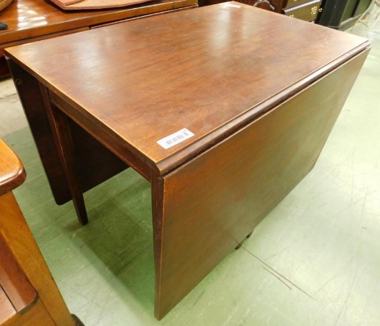 Mahogany Gate Leg Drop Side Table - 30" x 72" x 40"