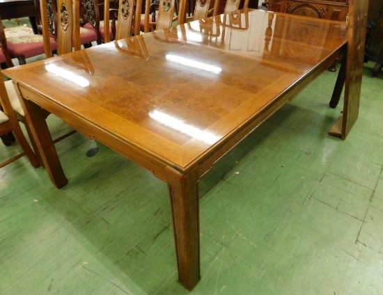 Dining Table with 2 Leaves - 1 is Rough - 30" x 108" x 45"