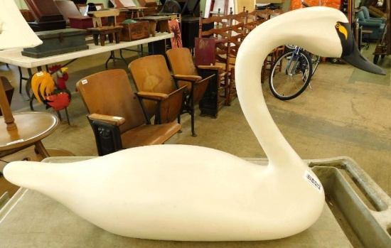 Wood Swan - Signed Jobes - 1991 - 21" x 30" x 10"