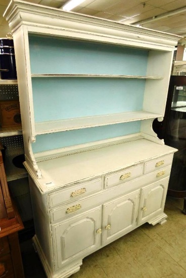 Temple Stuart - 4 Drawer 3 Door Painted Hutch - 75.5" x 54.5" x 19.5"