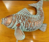 Copper Artistic Koi Fish Garden Art - 21