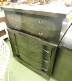 Basic Witz Furniture - MCM Mid Century - 5 Drawer Tall Dresser - 45