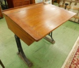 Vintage Adjustable Height School Desk - 26