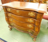 Wellington Hall - Serpentine Claw Foot Commode - Bombay Sides - 34