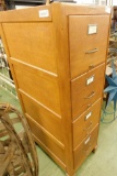 Shaw Walker Oak File Cabinet - 57