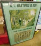 G.L. Hastings and Son Framed Calendar - 43