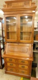 Slant Front Secretary with Bookcase Top - Needs Work - 92