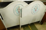 Pair of Twin Beds - Headboards Only - Hand Painted Medallion - Each 45.5
