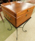 Pine and Metal Box with Metal Stand - 25