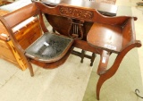 Gossip Bench with Leather Seat - 31