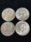 four Kennedy half dollars two 1965 and 219 66,40% silver
