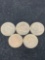 lot of five large cents