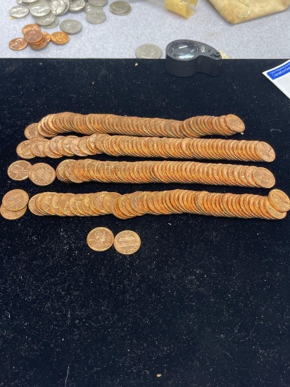 lot of 200 1960-D small date Lincoln pennies BU