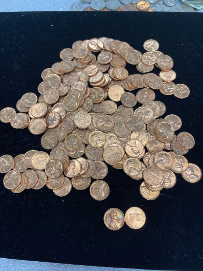 lot of 200 1960-D Small date Lincoln pennies BU